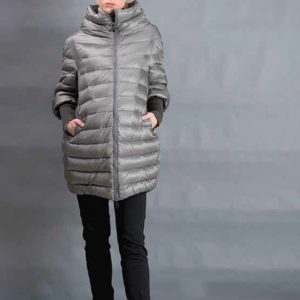 NOEL – Piumino premaman con cappuccio in vera piuma d’oca