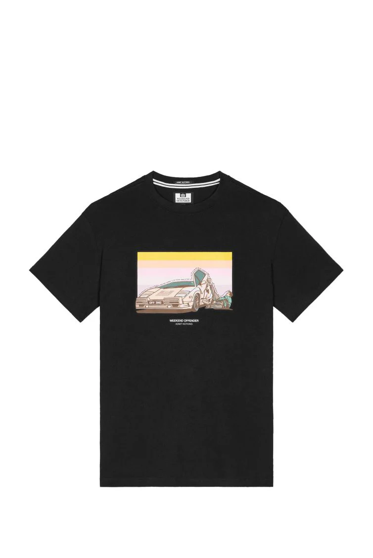 QUAALUDES TEE PT1A07 62994_8386 BLACK-BLACK MAN - immagine 2