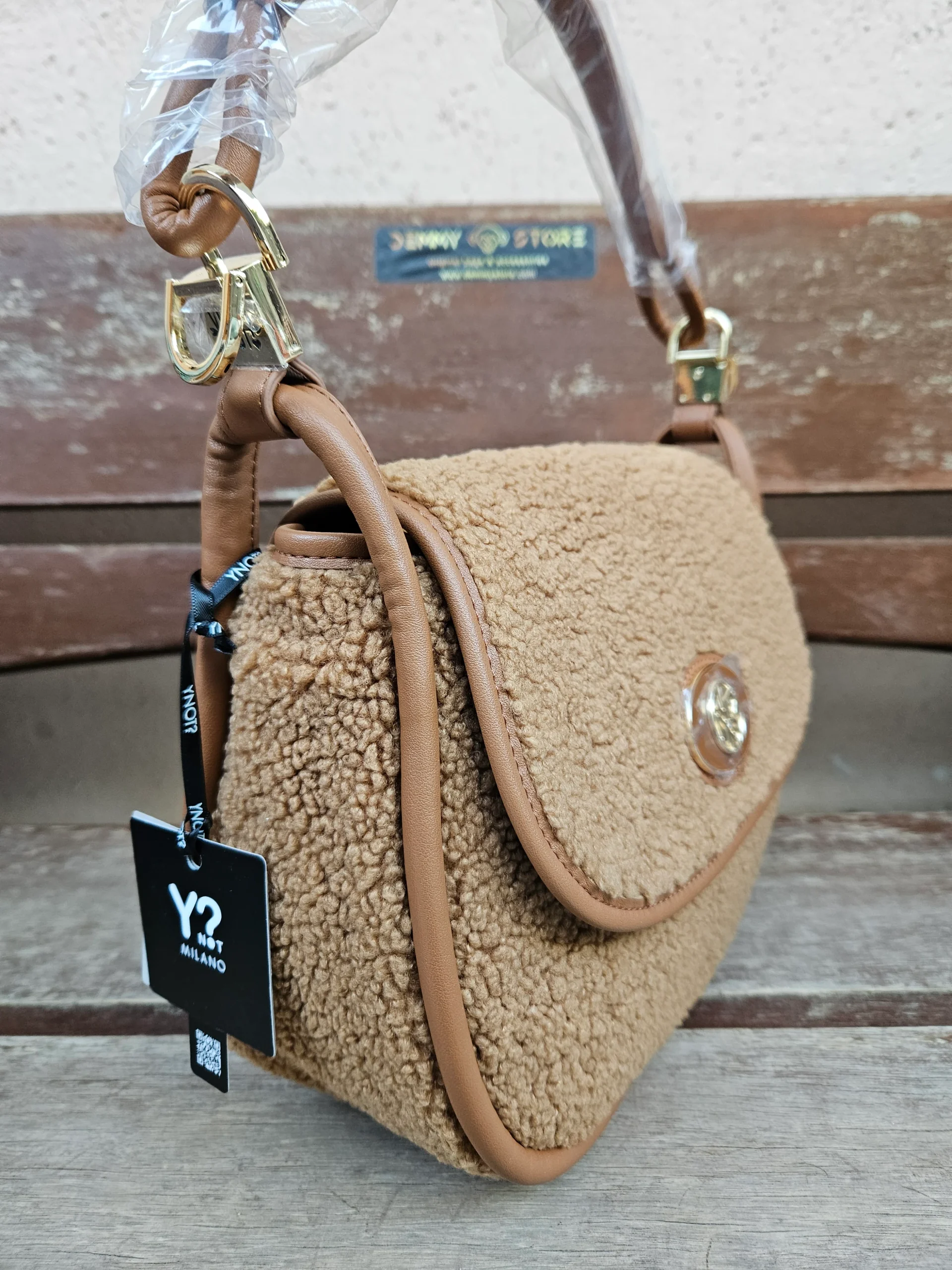 Ynot? Flap bag DEA005 teddy - immagine 3