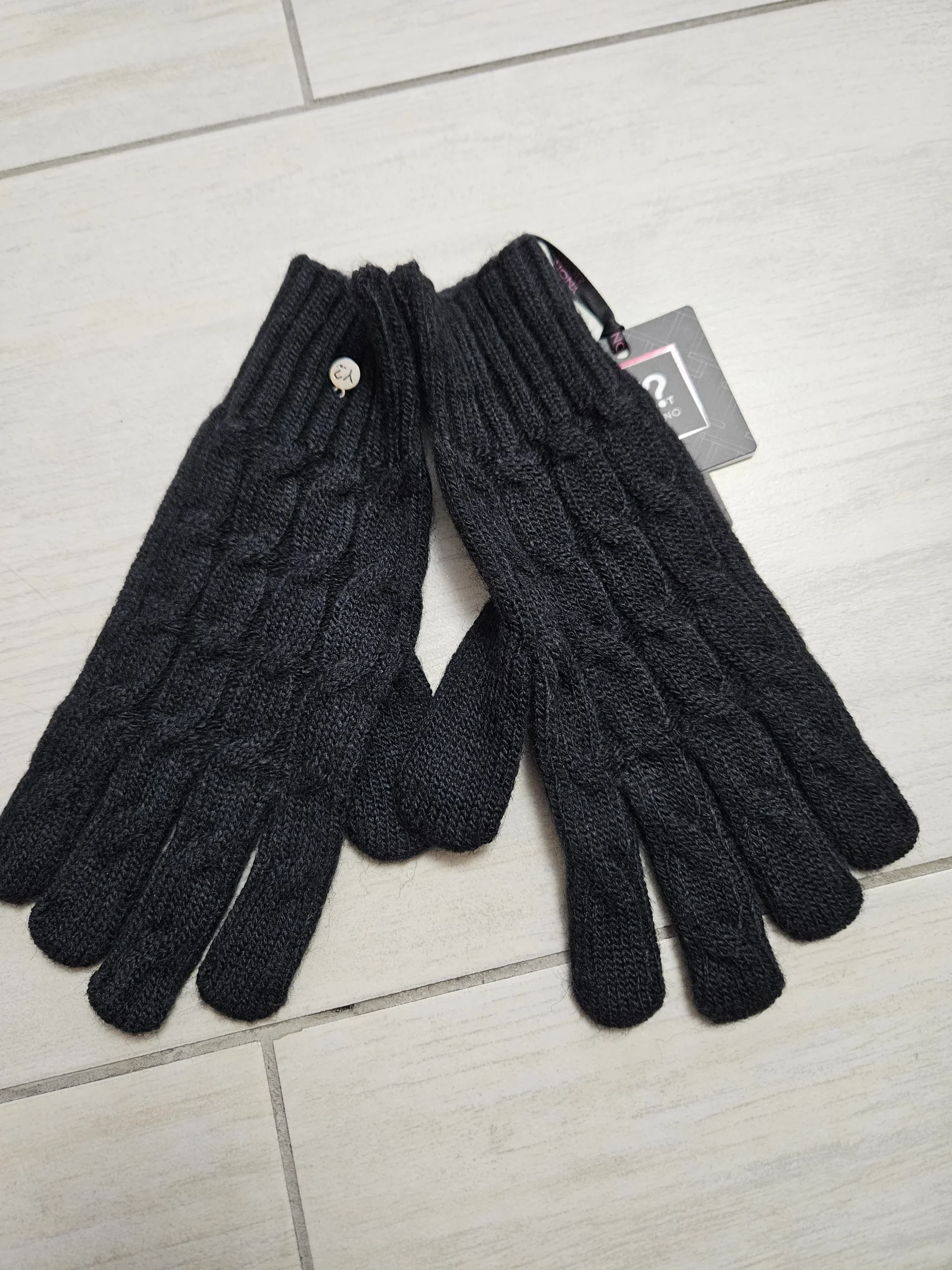 Ynot? Guanti in maglia GTR002 black - immagine 2