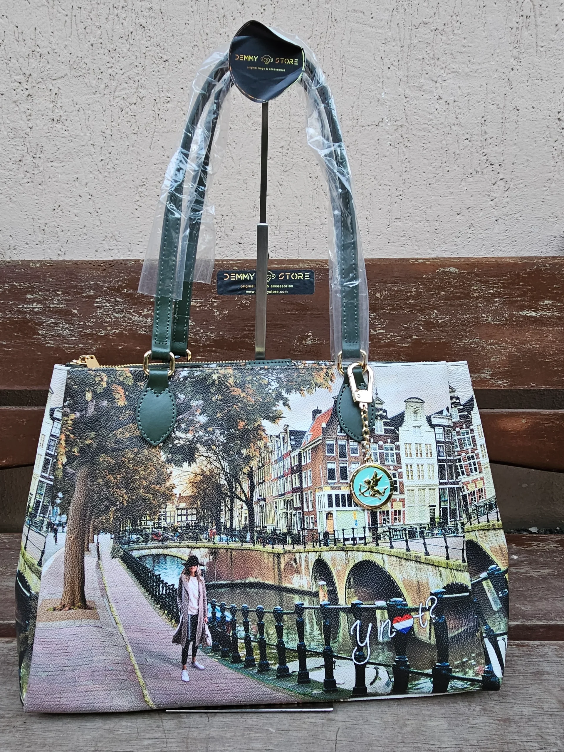 Ynot? Borsa Tote Amsterdam bridge YES594 - immagine 2